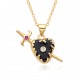 Niche design O-shaped chain irregular heart-shaped necklace for women, simple and versatile heart-shaped pendant, collarbone chain Niche design O-shaped chain irregular heart-shaped necklace for women, simple and versatile heart-shaped pendant, collarbone chain