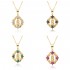 Wholesale of popular cross-border sales in Europe and America: Virgin Mary flower necklaces, women's copper pendants plated with 18K gold, and jewelry