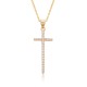 A light luxury full-diamond micro-set design, a lively and dazzling cross necklace for women, and a simple Instagram pendant A light luxury full-diamond micro-set design, a lively and dazzling cross necklace for women, and a simple Instagram pendant