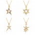 Retro hot girl y2k star five-pointed star pendant layered necklace, sweet and cool, slightly inlaid copper and gold-plated, niche design collarbone