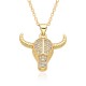 New European and American products in the ins style are selling well on Amazon, featuring fashionable and unique 18k pendant necklaces with bull heads and bulls for women New European and American products in the ins style are selling well on Amazon, featuring fashionable and unique 18k pendant necklaces with bull heads and bulls for women