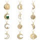 The new European and American ethnic style slightly set zircon sun and moon necklace pendant features a light luxury and niche design with a cold collarbone chain The new European and American ethnic style slightly set zircon sun and moon necklace pendant features a light luxury and niche design with a cold collarbone chain