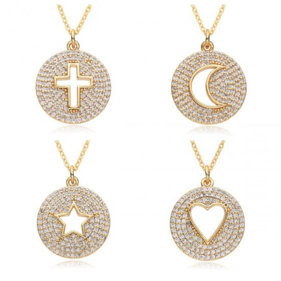 This simple and ins-style necklace from Europe and America does not fade and is versatile for women. It exudes a sense of high-end style. It is simple and niche, with slightly set zircon and hollowed-out heart shapes This simple and ins-style necklace from Europe and America does not fade and is versatile for women. It exudes a sense of high-end style. It is simple and niche, with slightly set zircon and hollowed-out heart shapes