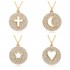 This simple and ins-style necklace from Europe and America does not fade and is versatile for women. It exudes a sense of high-end style. It is simple and niche, with slightly set zircon and hollowed-out heart shapes