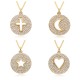 This simple and ins-style necklace from Europe and America does not fade and is versatile for women. It exudes a sense of high-end style. It is simple and niche, with slightly set zircon and hollowed-out heart shapes This simple and ins-style necklace from Europe and America does not fade and is versatile for women. It exudes a sense of high-end style. It is simple and niche, with slightly set zircon and hollowed-out heart shapes