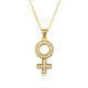 Diamond-encrusted zircon CZ women's symbol necklaces and women's necklaces are popular in Europe and America, featuring a simple and light luxury collarbone chain in an ins style Diamond-encrusted zircon CZ women's symbol necklaces and women's necklaces are popular in Europe and America, featuring a simple and light luxury collarbone chain in an ins style