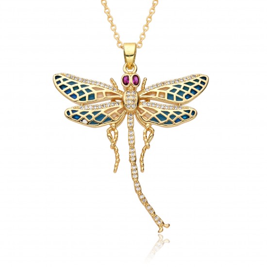 This European and American fashion copper pendant, plated with 18K gold and inlaid with colored zircon, exudes a luxurious, high-end and elegant charm. It is a collarbone chain This European and American fashion copper pendant, plated with 18K gold and inlaid with colored zircon, exudes a luxurious, high-end and elegant charm. It is a collarbone chain
