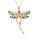 This European and American fashion copper pendant, plated with 18K gold and inlaid with colored zircon, exudes a luxurious, high-end and elegant charm. It is a collarbone chain This European and American fashion copper pendant, plated with 18K gold and inlaid with colored zircon, exudes a luxurious, high-end and elegant charm. It is a collarbone chain