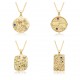 European and American cross-border Amazon bestsellers: Round brand collarbone chain, colored zircon eye pendant, Life tree necklace European and American cross-border Amazon bestsellers: Round brand collarbone chain, colored zircon eye pendant, Life tree necklace
