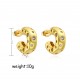 Wholesale of cross-border copper-plated 18K micro-set zircon earrings with a light luxury style for women. Metal earrings and trendy earrings Wholesale of cross-border copper-plated 18K micro-set zircon earrings with a light luxury style for women. Metal earrings and trendy earrings