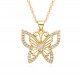 Butterfly necklaces for women with electroplated micro-set zircon pendants are selling well across borders in Europe and America. These are niche, light luxury and high-end necklaces in stock Butterfly necklaces for women with electroplated micro-set zircon pendants are selling well across borders in Europe and America. These are niche, light luxury and high-end necklaces in stock