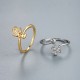 The lucky four-leaf clover diamond-encrusted zircon CZ ring for women in Europe and America is simple, light and luxurious, with a unique and sweet opening design The lucky four-leaf clover diamond-encrusted zircon CZ ring for women in Europe and America is simple, light and luxurious, with a unique and sweet opening design