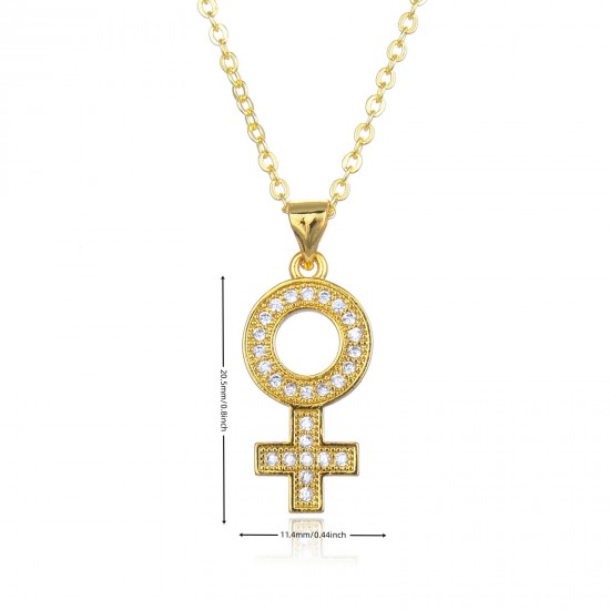 Diamond-encrusted zircon CZ women's symbol necklaces and women's necklaces are popular in Europe and America, featuring a simple and light luxury collarbone chain in an ins style Diamond-encrusted zircon CZ women's symbol necklaces and women's necklaces are popular in Europe and America, featuring a simple and light luxury collarbone chain in an ins style