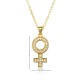 Diamond-encrusted zircon CZ women's symbol necklaces and women's necklaces are popular in Europe and America, featuring a simple and light luxury collarbone chain in an ins style Diamond-encrusted zircon CZ women's symbol necklaces and women's necklaces are popular in Europe and America, featuring a simple and light luxury collarbone chain in an ins style