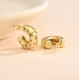Wholesale of cross-border copper-plated 18K micro-set zircon earrings with a light luxury style for women. Metal earrings and trendy earrings Wholesale of cross-border copper-plated 18K micro-set zircon earrings with a light luxury style for women. Metal earrings and trendy earrings