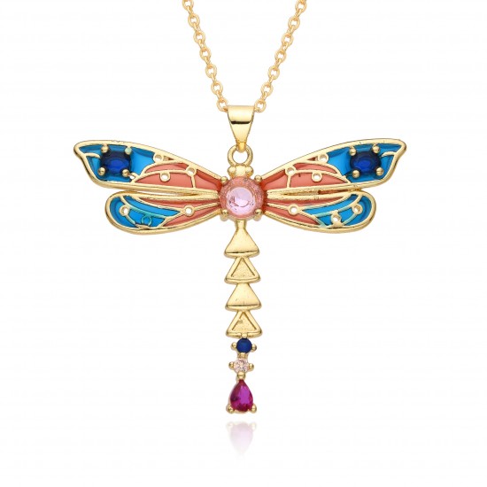 New European and American popular fashion accessories, dragonfly pendant necklace, personalized necklace, accessory jewelry necklace New European and American popular fashion accessories, dragonfly pendant necklace, personalized necklace, accessory jewelry necklace