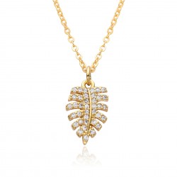 European and American simple and fashionable coconut tree necklace, Instagram niche design, five-pointed star leaf pendant, collarbone chain