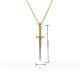 Cross-border European and American simple retro cross-decorated sword necklace, personalized and creative, men's and women's temperament hip-hop collarbone necklace Cross-border European and American simple retro cross-decorated sword necklace, personalized and creative, men's and women's temperament hip-hop collarbone necklace