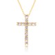 European and American fashion cross-shaped micro-set necklaces, popular women's fashion accessories, Japanese and South Korean cross-shaped pendant gifts, collarbone chains European and American fashion cross-shaped micro-set necklaces, popular women's fashion accessories, Japanese and South Korean cross-shaped pendant gifts, collarbone chains