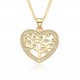 Wholesale of new, simple and fashionable zircon heart love necklaces for cross-border e-commerce in Europe and America Wholesale of new, simple and fashionable zircon heart love necklaces for cross-border e-commerce in Europe and America