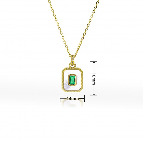 Fashionable white mother-of-pearl four-leaf clover flower cloud necklace for women in a cold style, ins natural shell pendant, collarbone chain necklace Fashionable white mother-of-pearl four-leaf clover flower cloud necklace for women in a cold style, ins natural shell pendant, collarbone chain necklace