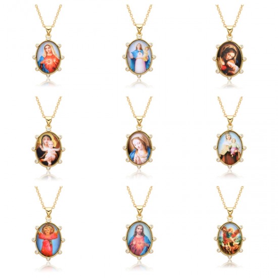 Cross-border new accessories, European and American retro portrait pendants, women's jewelry, necklaces, pendants, epoxy resin necklaces Cross-border new accessories, European and American retro portrait pendants, women's jewelry, necklaces, pendants, epoxy resin necklaces