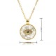 Cross-border best-selling accessories: crystal zircon shell Evil Eye necklace for women, European and American Devil Eye pendant necklaces Cross-border best-selling accessories: crystal zircon shell Evil Eye necklace for women, European and American Devil Eye pendant necklaces