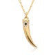 Wholesale of sword, crescent and ivory pendant necklaces for foreign trade, cross-border micro-set zircon women's gold-plated beaded chain necklaces Wholesale of sword, crescent and ivory pendant necklaces for foreign trade, cross-border micro-set zircon women's gold-plated beaded chain necklaces