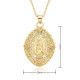 European and American cross-border religious personality deity collarbone chain Zircon eco-friendly copper material pendant necklace copper plated 18kD053 European and American cross-border religious personality deity collarbone chain Zircon eco-friendly copper material pendant necklace copper plated 18kD053