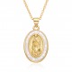 Cross-border best-selling oval Guadalupe, Jesus Saint Benedict necklace, women's collarbone chain, shell pendant jewelry in Europe and America Cross-border best-selling oval Guadalupe, Jesus Saint Benedict necklace, women's collarbone chain, shell pendant jewelry in Europe and America