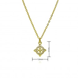The octagonal star necklace is a versatile and high-end accessory for women. It is a best-selling cross-border accessory on Amazon with an ins style and copper plating of 18k gold