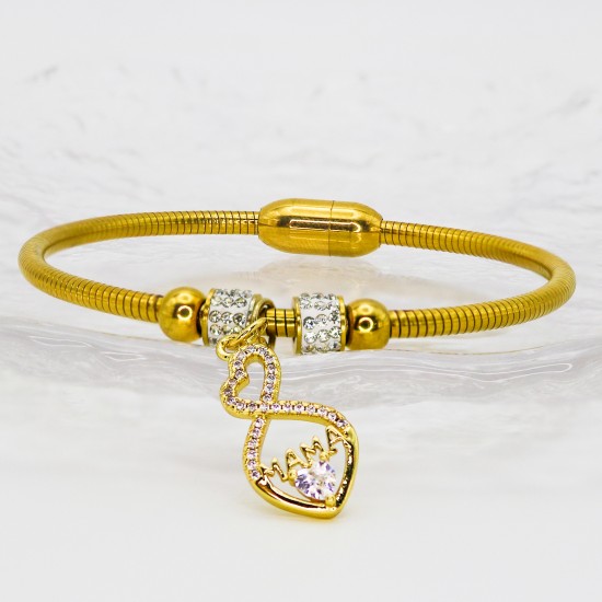 This Mother's Day MAMA stainless steel bracelet and bracelet is designed in Europe and America with a magnet to attract a unique, fully diamond, light luxury and high-end feel This Mother's Day MAMA stainless steel bracelet and bracelet is designed in Europe and America with a magnet to attract a unique, fully diamond, light luxury and high-end feel