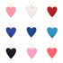 Cross-border best-selling heart-shaped oil-drop pendant with a heart and a heart, ins style, versatile and fashionable, 14K copper-plated real gold jewelry necklace