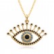Wholesale from Europe and America cross-border new multi-form Devil's Eye oil-dripping necklace with slightly set pendant neck accessory Wholesale from Europe and America cross-border new multi-form Devil's Eye oil-dripping necklace with slightly set pendant neck accessory