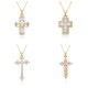 Wholesale of copper electroplated cross zircon pendants, necklaces, women's collarbone chains and other jewelry is selling well on cross-border e-commerce platforms in Europe and America Wholesale of copper electroplated cross zircon pendants, necklaces, women's collarbone chains and other jewelry is selling well on cross-border e-commerce platforms in Europe and America
