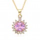 This retro square, hollowed-out green, slightly set zircon copper gold-plated necklace from Japan and South Korea is a trendy and versatile collarbone chain This retro square, hollowed-out green, slightly set zircon copper gold-plated necklace from Japan and South Korea is a trendy and versatile collarbone chain