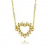 Cross-border Amazon hollow heart-shaped pearl necklace for women, simple Korean style, high-end design sense, heart-shaped pendant, collarbone chain