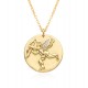 European and American niche design: Cupid's Arrow round necklace, female Instagram Little angel diamond-encrusted pendant, chain European and American niche design: Cupid's Arrow round necklace, female Instagram Little angel diamond-encrusted pendant, chain