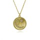 Cross-border Sun God disc necklace, high-quality sun pendant, simple and versatile women's collarbone chain Cross-border Sun God disc necklace, high-quality sun pendant, simple and versatile women's collarbone chain
