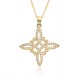 New Korean-style fashionable Celtic knot gold-plated necklace wholesale Zircon women's pendant necklace from foreign trade manufacturer New Korean-style fashionable Celtic knot gold-plated necklace wholesale Zircon women's pendant necklace from foreign trade manufacturer