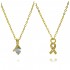 Wholesale of new cross-border copper-gold-plated elegant diamond-encrusted pendant necklaces for women with a niche design sense in Europe and America
