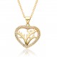 Cross-border European and American fashion copper zircon heart-shaped necklace, personalized ins style heart-shaped pendant necklace, 18k for women Cross-border European and American fashion copper zircon heart-shaped necklace, personalized ins style heart-shaped pendant necklace, 18k for women