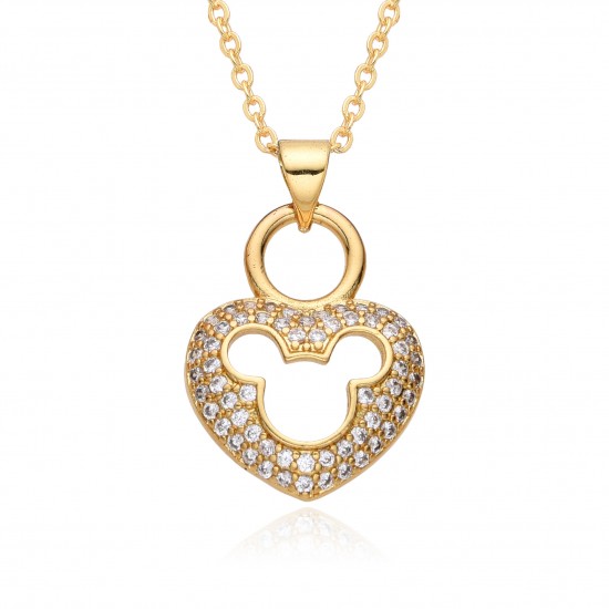 A cross-border bestseller with a niche and light luxury style, this 18K gold-plated copper pendant necklace with slightly zircon pearl inlays and hollow heart designs A cross-border bestseller with a niche and light luxury style, this 18K gold-plated copper pendant necklace with slightly zircon pearl inlays and hollow heart designs