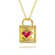 A dazzling H-shaped bag pendant necklace with a slight copper inlay, real gold plating and diamond setting, a fashionable new style full of diamonds, a net red envelope necklace A dazzling H-shaped bag pendant necklace with a slight copper inlay, real gold plating and diamond setting, a fashionable new style full of diamonds, a net red envelope necklace