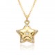 Retro hot girl y2k star five-pointed star pendant layered necklace, sweet and cool, slightly inlaid copper and gold-plated, niche design collarbone Retro hot girl y2k star five-pointed star pendant layered necklace, sweet and cool, slightly inlaid copper and gold-plated, niche design collarbone
