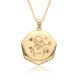 European and American niche design: Cupid's Arrow round necklace, female Instagram Little angel diamond-encrusted pendant, chain European and American niche design: Cupid's Arrow round necklace, female Instagram Little angel diamond-encrusted pendant, chain