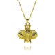 The cross-border best-selling Zircon Ocean Beach series fashionable party light luxury copper-plated 18K real gold niche design necklace The cross-border best-selling Zircon Ocean Beach series fashionable party light luxury copper-plated 18K real gold niche design necklace