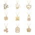 2023 new micro-set niche design heart-shaped necklace factory stock, simple and elegant collarbone pendant