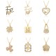 2023 new micro-set niche design heart-shaped necklace factory stock, simple and elegant collarbone pendant 2023 new micro-set niche design heart-shaped necklace factory stock, simple and elegant collarbone pendant