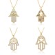 Cross-border European and American jewelry, niche design, Fatima's Hand necklace, personalized and fashionable, Devil's Eye pendant necklace Cross-border European and American jewelry, niche design, Fatima's Hand necklace, personalized and fashionable, Devil's Eye pendant necklace